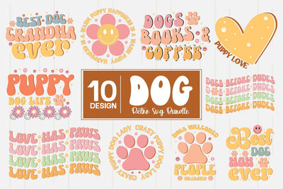 Dog Retro Svg Bundle, Dog Svg Bundle SVG designmaster24 