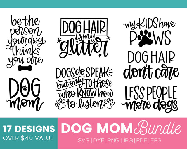 Dog sayings svg bundle, dog quotes, dog lover bundle SVG Lettered by Stephanie 