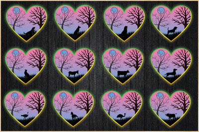 Dog shadowbox Bundle 3d PNG with heart Sublimation Creativeart88 