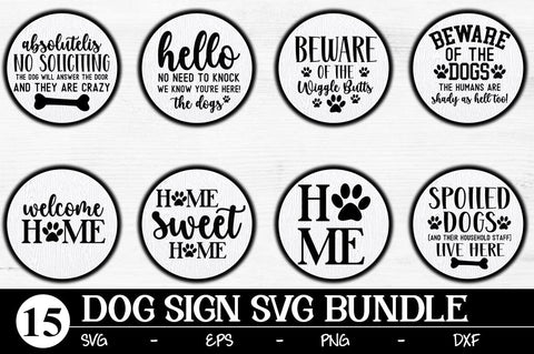 Dog Sign SVG Bundle SVG Svgcraft 