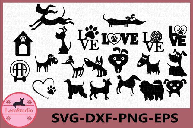 Dog Silhouette SVG Lerastudio 