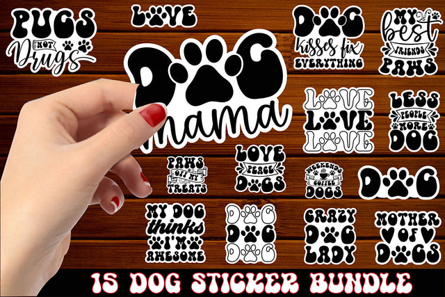 Dog Sticker Design Bundle SVG Rupkotha 