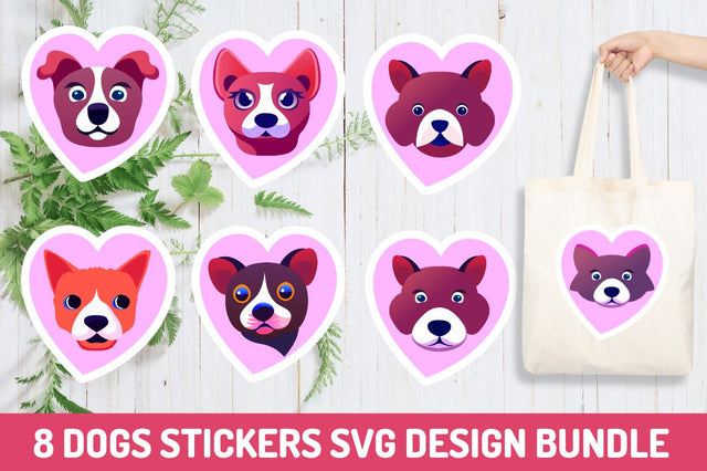 Dog Stickers SVG Bundle SVG Regulrcrative 