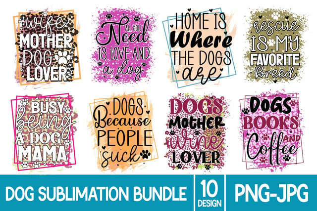 Dog Sublimation Bundle Sublimation designmaster24 