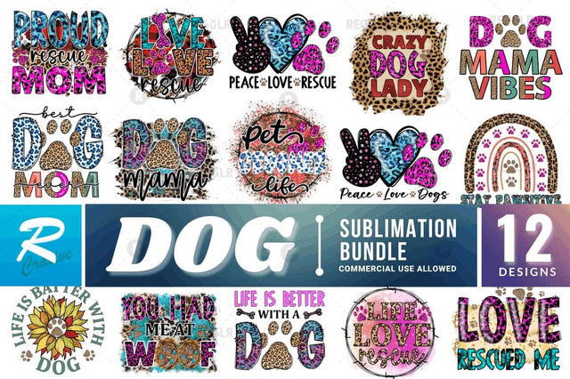 Dog Sublimation Bundle Sublimation Regulrcrative 