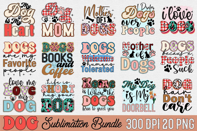 Dog Sublimation Bundle Sublimation SVGArt 