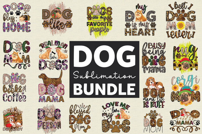 Dog Sublimation Bundle Sublimation SVGArt 