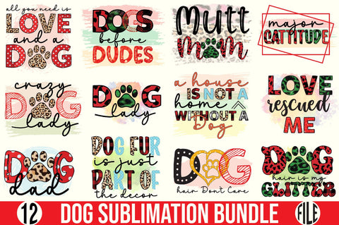 Dog Sublimation Bundle Sublimation SVGista 