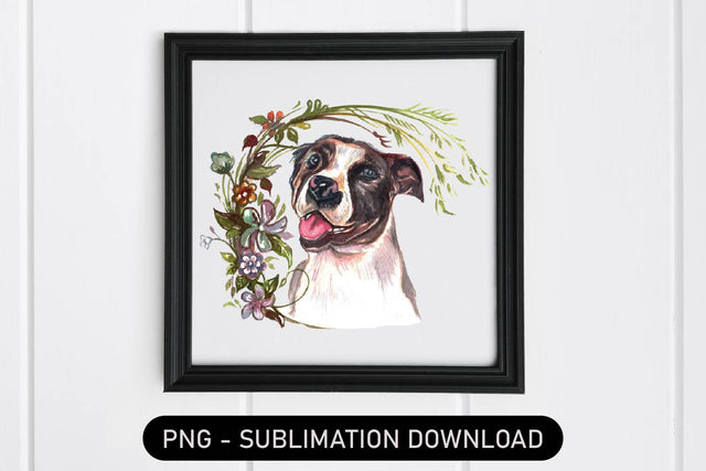 Dog sublimation Design, dog png, floral dog Sublimation Paper Switch 
