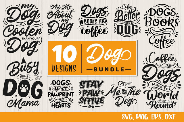 Dog SVG Bundle 10 Design Funny SVG SVG futivesvg 