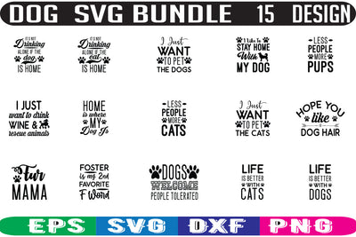 Dog SVG bundle 15 design SVG Nurstore 