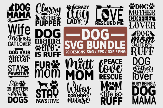 Dog SVG Bundle Cut File. SVG akazaddesign 