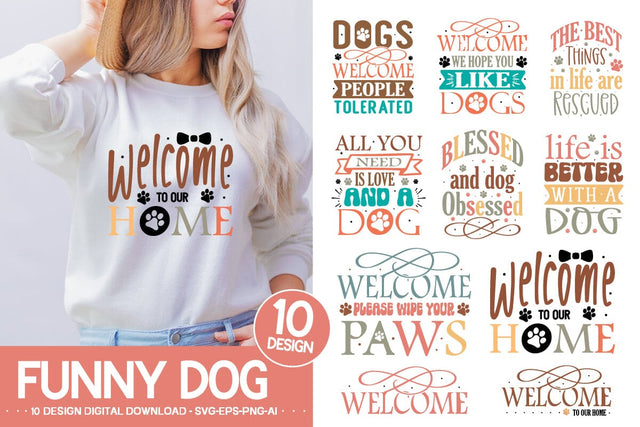 Dog SVG Bundle, Dog 10 designs SVG designmaster24 