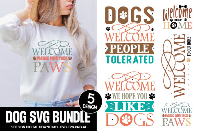 Dog Svg Bundle ,Dog Clipart Bundle, Dog Svg Bundle, Paw Prints Svg, SVG designmaster24 