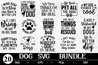 Dog Svg Bundle, Dog Cut Files, Dog Mom Svg, Dog Lover Svg SVG Svgcraft 