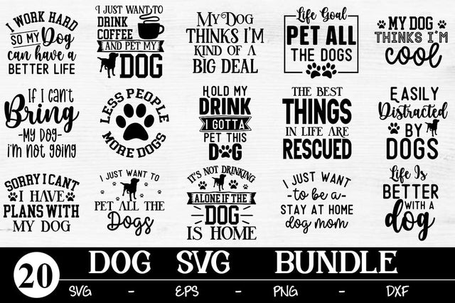 Dog Svg Bundle, Dog Cut Files, Dog Mom Svg, Dog Lover Svg SVG Svgcraft 