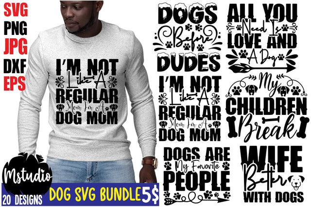 Dog SVG Bundle, Dog SVG Bundle Quotes , Dog SVG Bundle 20 Designs ,20 Dog SVG Design,Dog Aunt SVG Cut File , Dog SVG Bundle SVG MStudio 