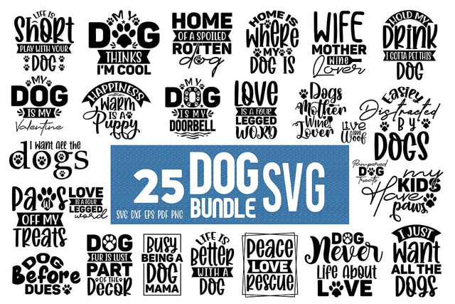 Dog SVG Bundle, Dog t-shirt Design Bundle SVG orpitasn 