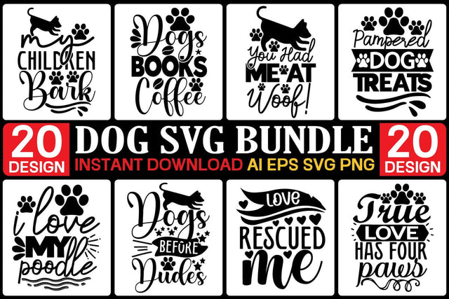 DOG SVG Bundle, Dogs clipart, Dogs svg files for cricut, dogs silhouette, Dogs designs Bundle, dog dad, dog mom, puppy svg, dog mom svg SVG designmaster24 