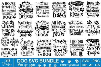 Dog SVG Bundle, Funny Dog SVG Designs, Dog Bandana Design, SVGs,Quotes and Sayings,Food & Drink,On Sale, Print & Cut SVG DesignPlante 503 