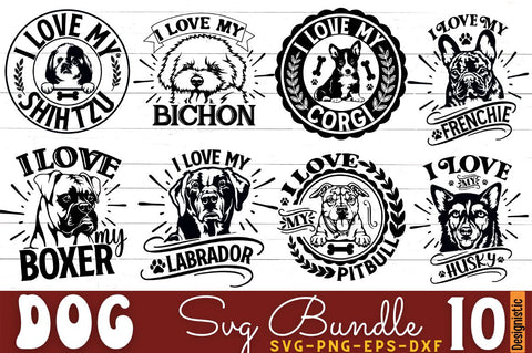Dog SVG Bundle, Halloween Dog SVG Bundle, Christmas Dog Bundle SVG DESIGNISTIC 