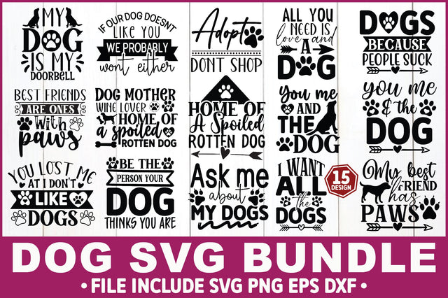 Dog SVG Bundle SVG Ariyan 