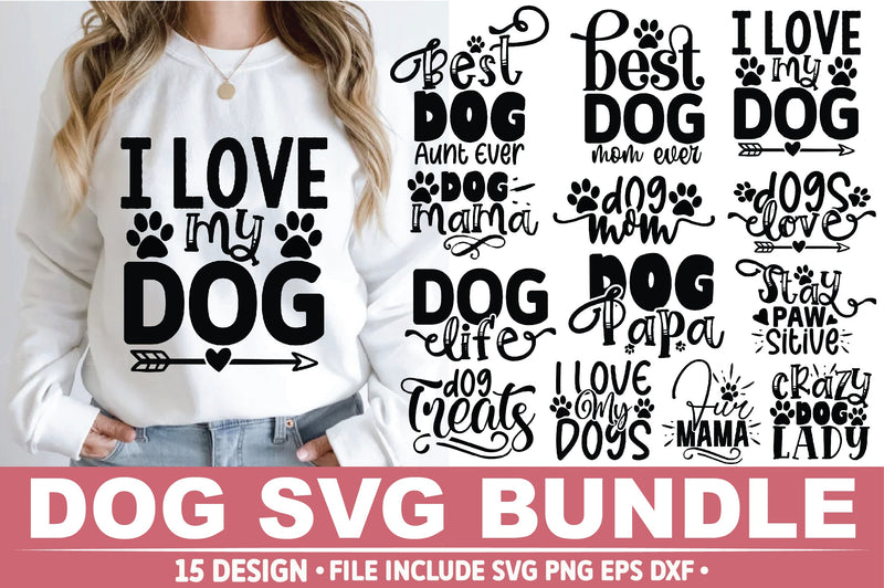 Dog SVG Bundle SVG Ariyan 