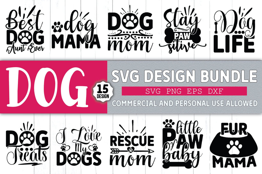 Dog SVG Bundle - So Fontsy