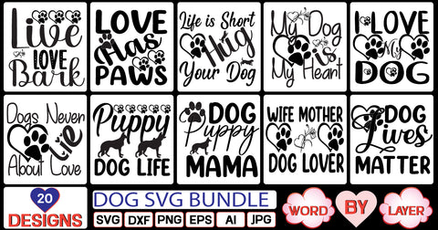 dog svg bundle SVG Cut File SVG Studio Innate 