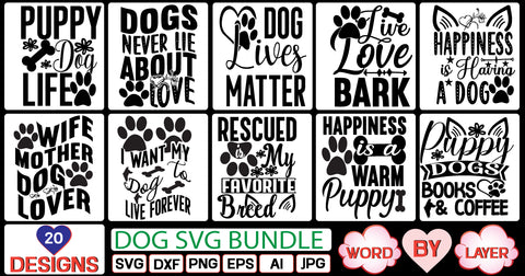 dog svg bundle SVG Cut File SVG Studio Innate 