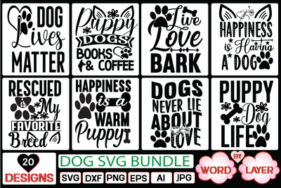 dog svg bundle SVG Cut File SVG Studio Innate 