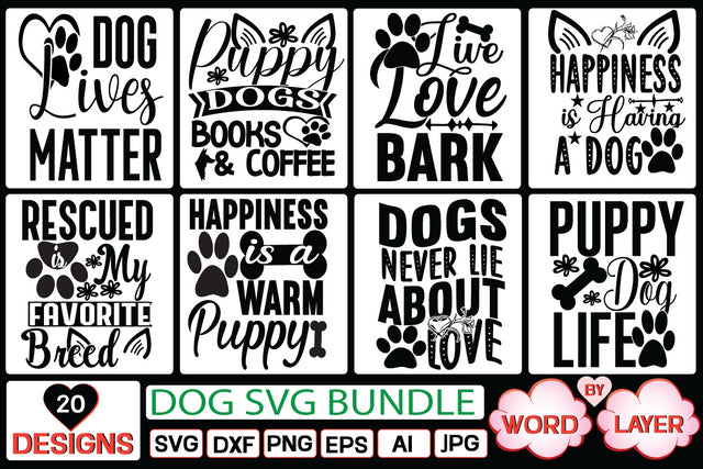 dog svg bundle SVG Cut File SVG Studio Innate 