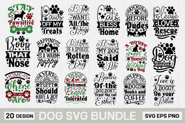 Dog Svg Bundle SVG designmaster24 