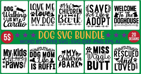 Dog svg bundle SVG Newmockups 