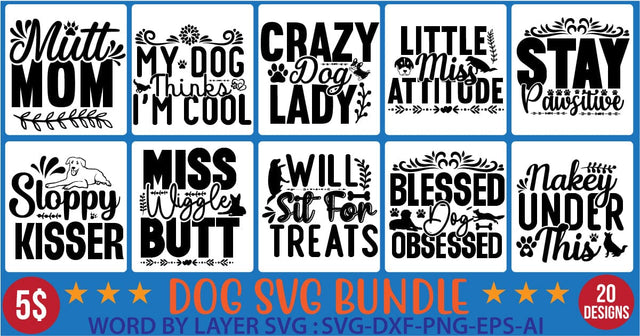 Dog svg bundle SVG Newmockups 