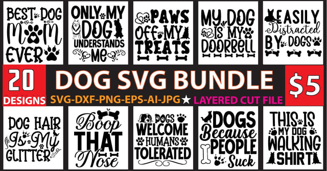 Dog svg bundle SVG Newmockups 