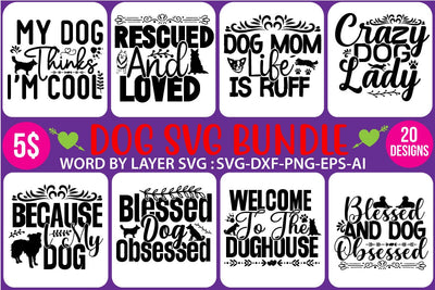 Dog svg bundle SVG Newmockups 