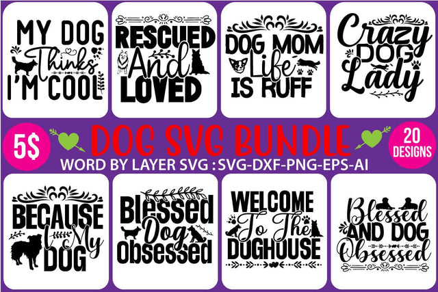 Dog svg bundle SVG Newmockups 