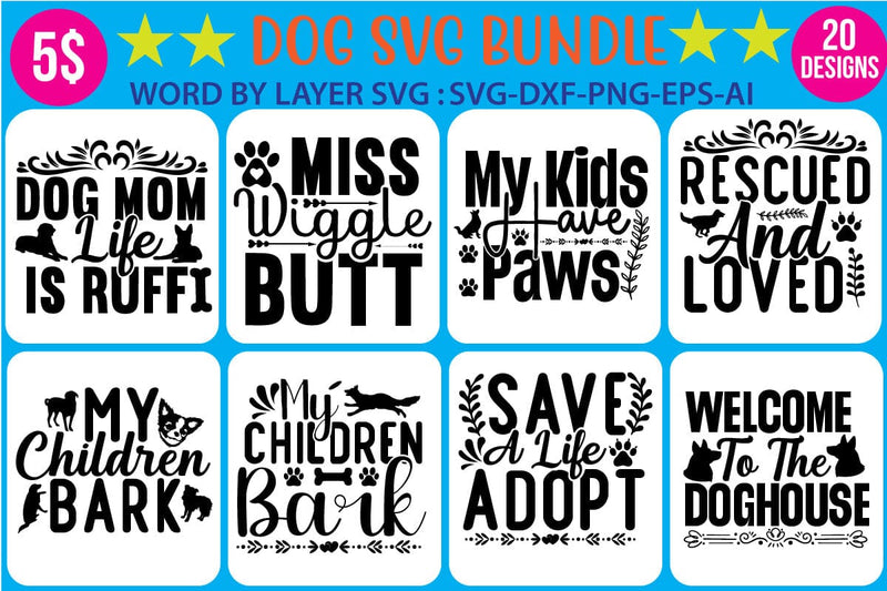 Dog svg bundle SVG Newmockups 