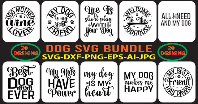 DOG-SVG-BUNDLE SVG Syaman 