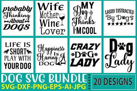 Dog SVG Bundle SVG Syaman 