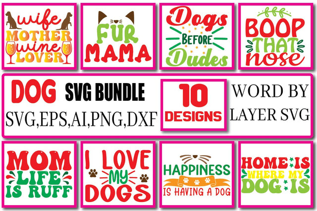 Dog SVG Bundle Vol . 1 SVG Craftlabsvg24 