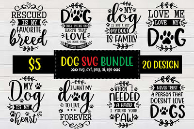 Dog Svg Bundle Vol-2 SVG shah alam 