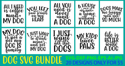 Dog Svg Bundle Vol. 2 SVG Syaman 