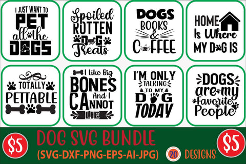 Dog SVG Bundle,Dog SVG Bundle, dog quote svg, paw svg, funny svg, svg quotes, svg designs, svg designs, dog mom svg, fur mom svg, home svg, svg for cricut SVG Blessedprint 