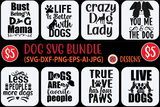 Dog SVG Bundle,Dog SVG Bundle, dog quote svg, paw svg, funny svg, svg quotes, svg designs, svg designs, dog mom svg, fur mom svg, home svg, svg for cricut SVG Blessedprint 