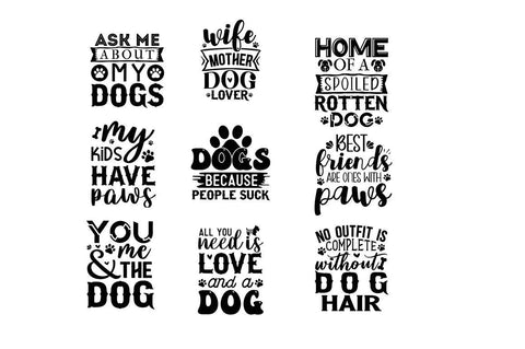 Dog SVG Bundle.Dog Svg Cut File, Gift For Dog Lover, SVG Designangry 