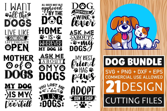Dog SVG Bundle.Dog Svg Cut File, Gift For Dog Lover, SVG Designangry 