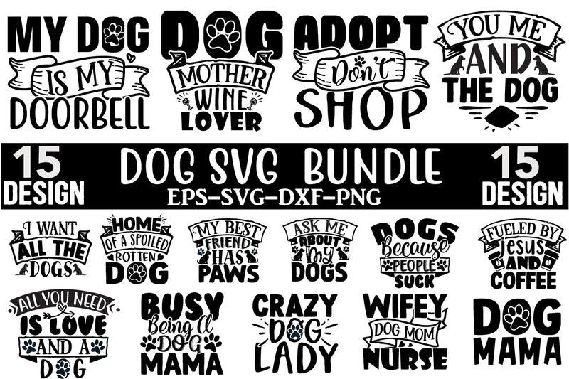 DOG SVG Design Bundle SVG CraftingStudio 