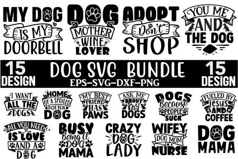 DOG SVG Design Bundle SVG CraftingStudio 